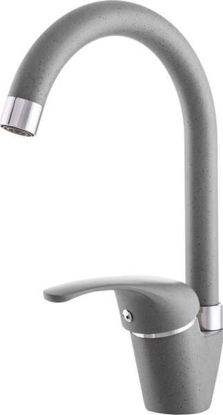 Granitan | RIO - Rubinetto da cucina - Orientabile a 360° - Grigio - Carica in Vetroceramica