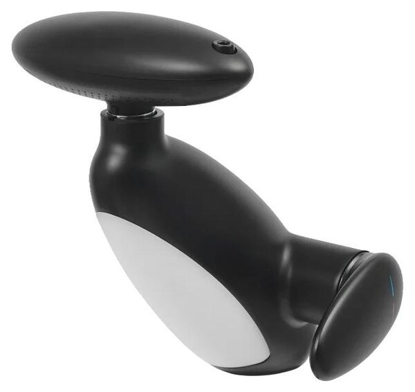Miscelatore per lavabo, indicatore di temperatura, doccetta estraibile a 360°, colore nero