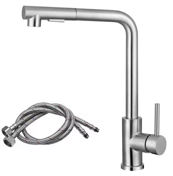 Rubinetto da cucina, doccetta estraibile, comando monocomando, cromo