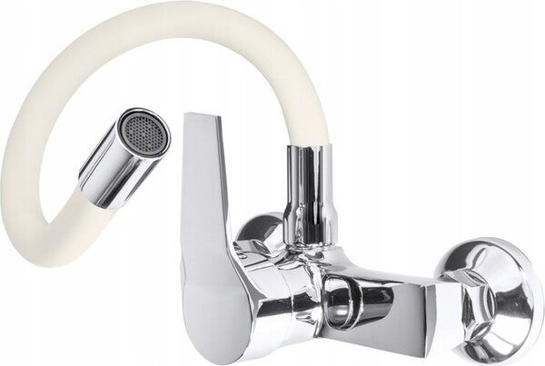 Granitan | FLEX - Miscelatore da cucina - Bocca flessibile - Orientabile a 360° - Beige - Ottone