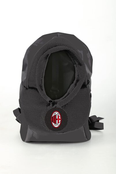 Trasportino per animali domestici AC Milan: zaino per cani/gatti, prodotto ufficiale, design unificato