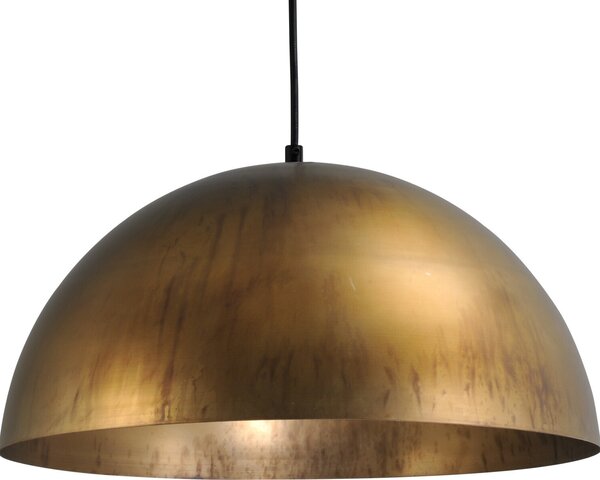Lampada a sospensione industriale vintage "Larino" in ottone nero in metallo antico lampada a sospensione soggiorno tavolo da pranzo