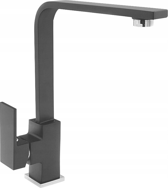Granitan | NOOK - Rubinetto da cucina - Orientabile a 360° - Nero - Ottone - Carica in Vetroceramica