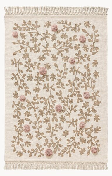 Tappeto per bambini fatto a mano con nappe Hana