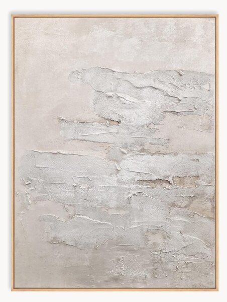 Quadro su tela incorniciato dipinto a mano Sand Wall
