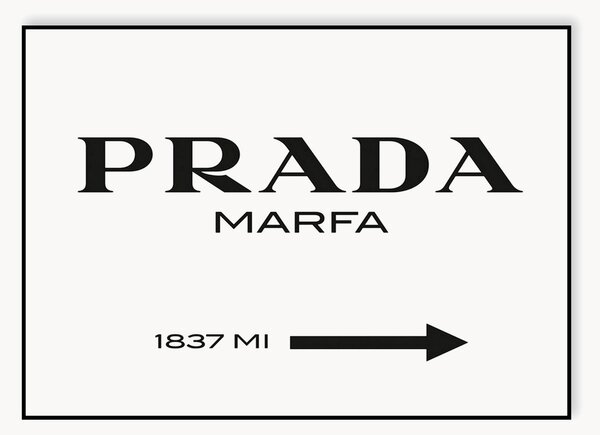 Poster incorniciato Prada