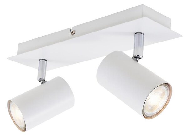 Briloner 2857-026 - Faretto SPOT 2xGU10/40W/230V bianco