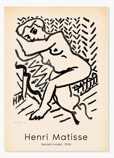 Poster Henri Matisse - Seated Model