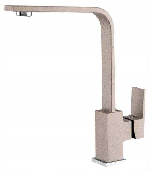 Granitan | NOOK - Miscelatore da cucina - Orientabile a 360° - Beige - Ottone - Miscelatore a colonna