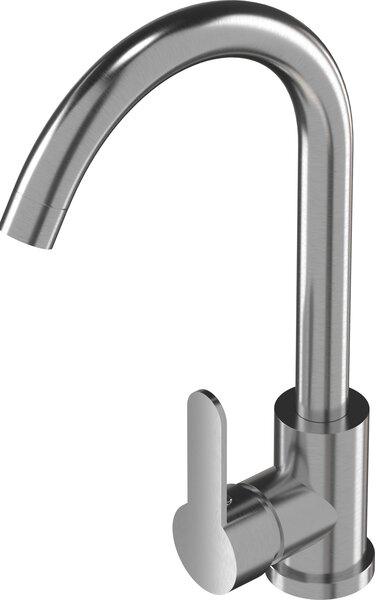 Granitan | MUNA - Rubinetto da cucina - Orientabile a 360° - Cromo - Acciaio inossidabile - Carica in Vetroceramica