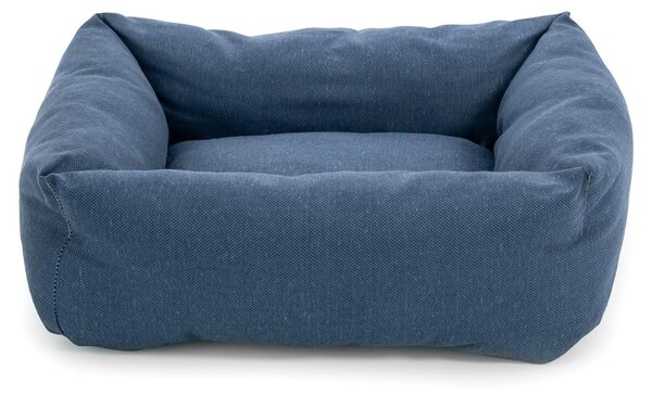 Letto per cani e gatti modello Mono, in cotone, colore: blu, dimensioni: 40 x 35 x 12 cm
