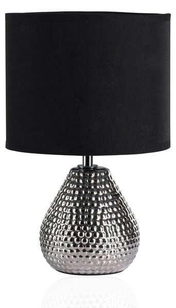 Lampada da tavolo Paulmann, modello Pauleen, finitura argento, attacco E14, massimo 20W, colore argento e nero