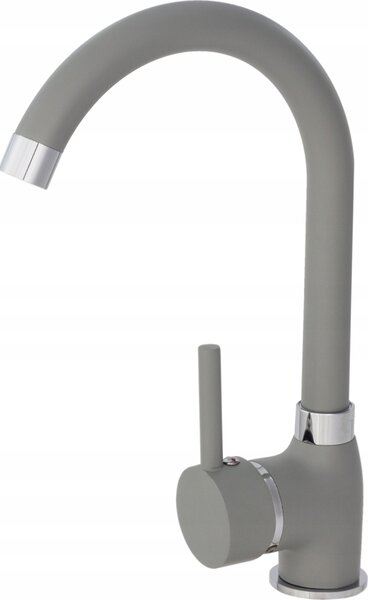 Granitan | BETA - Rubinetto da cucina - Orientabile a 360° - Effetto granito - Grigio - Ottone - Carica in Vetroceramica