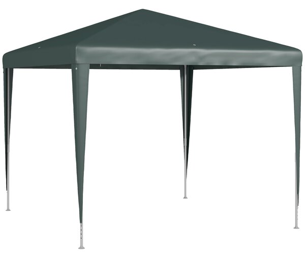 Outsunny Gazebo da Giardino e da Esterno con Viti e Corde, 2.7x2.7m, Verde Scuro | Aosom Italy