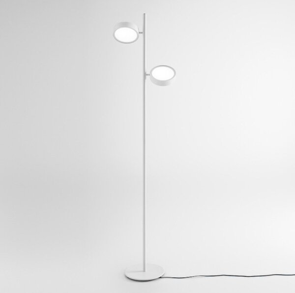 Piantana moderna gea luce gpib20 led orientabile dimmerabile alluminio metacrilato - Gea Luce