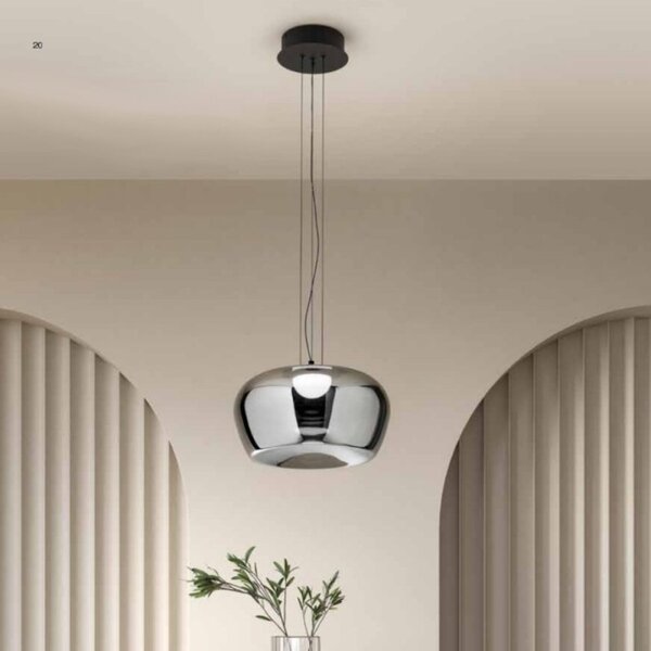 Lampadario moderno perenz kave 8530 led metallo vetro - Perenz