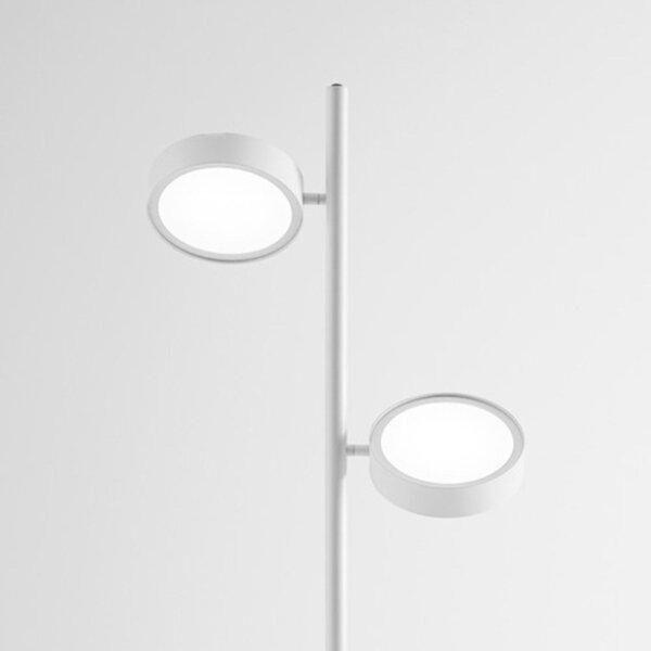 Piantana moderna gea luce gpib20 led orientabile dimmerabile alluminio metacrilato - Gea Luce