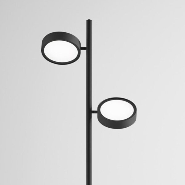 Piantana moderna gea luce gpin20 led orientabile dimmerabile alluminio metacrilato - Gea Luce