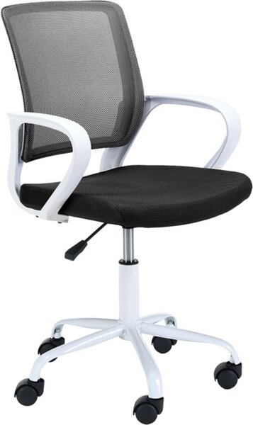 Akord Poltrona Girevole Bianco/Nero 46X47X85 Cm
