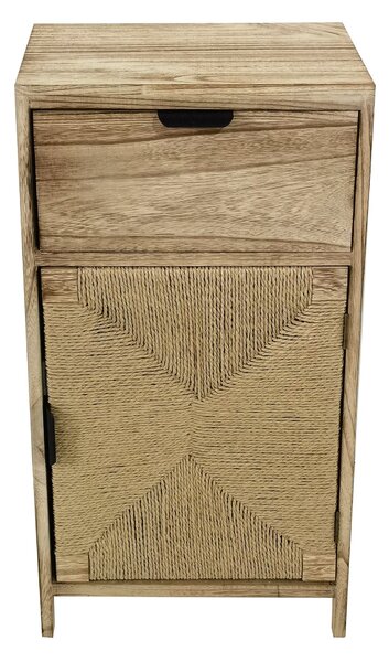 AZEL - mobiletto in legno con 1 cassetto e 1 anta