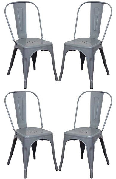 AGATHA - Set 4 sedie industrial