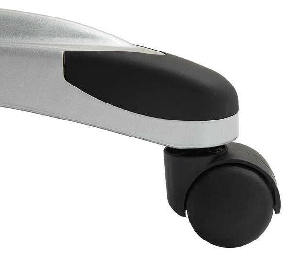 HOMCOM Sedia da ufficio sedia da ufficio con funzione oscillante ruote girevoli 360° 66 x 75,5 x 115,5-124,5 cm marrone