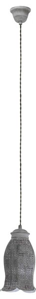 Eglo 49208 Lampada a sospensione vintage Ø 16,5 cm grigio scuro
