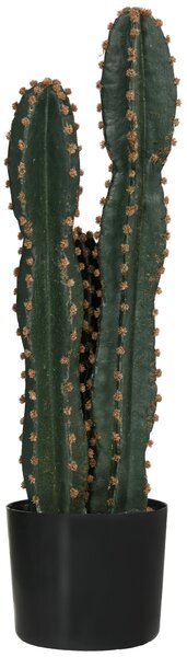 Outsunny Cactus artificiale di estremo realismo pianta artificiale di grandi dimensioni dim. Ø 17 x 60H cm verde