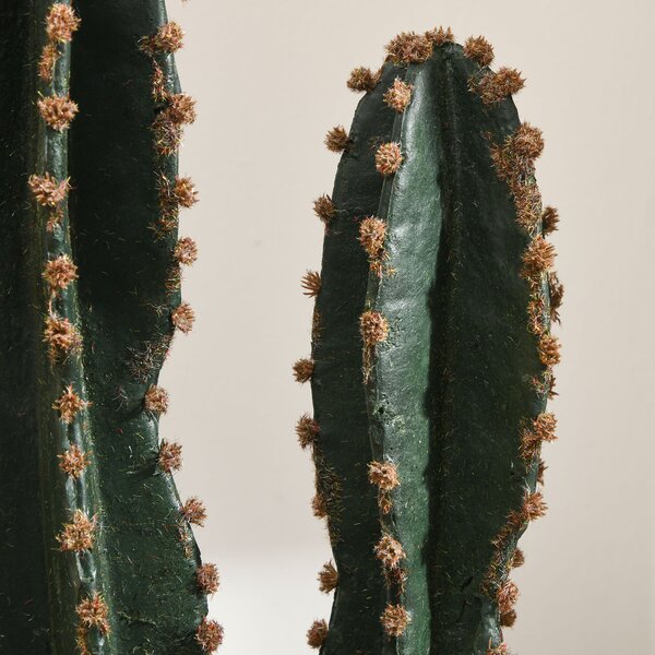 Outsunny Cactus artificiale di estremo realismo pianta artificiale di grandi dimensioni dim. Ø 17 x 60H cm verde
