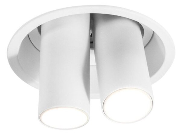 Faretto incasso gea led gfa1698 led orientabile alluminio bianco cartongesso - Gea Led