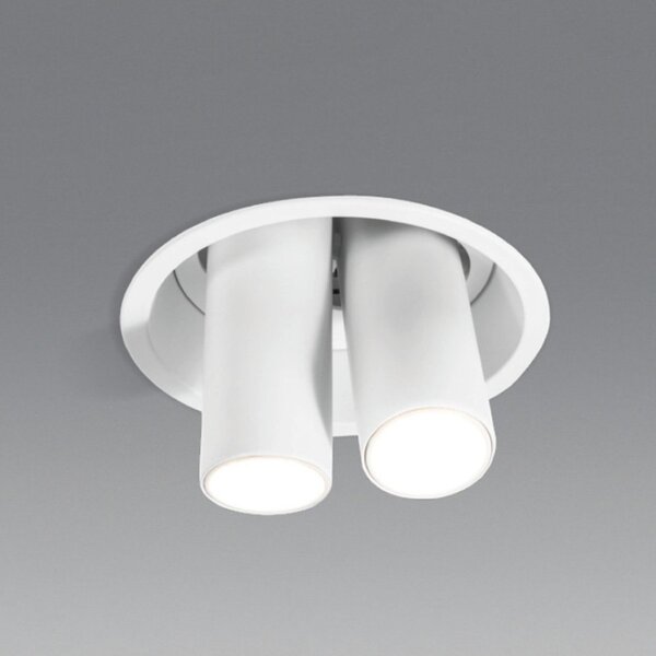 Faretto incasso gea led gfa1698 led orientabile alluminio bianco cartongesso - Gea Led
