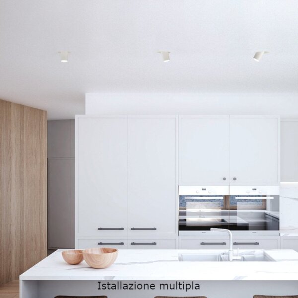 Faretto incasso gea led gfa1692 led orientabile alluminio bianco cartongesso - Gea Led