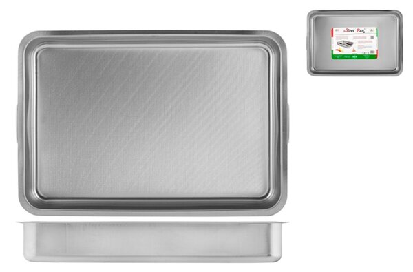 Rosticcera Non Stick in acciaio inox cm 50x36x9h