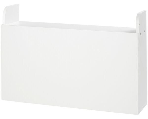 HOMCOM Scrivania Sospesa Tavolo Murale Scrivania Computer Sospesa e Piano Ribaltabile con Ripostigli - 77 x 20 x 51 cm