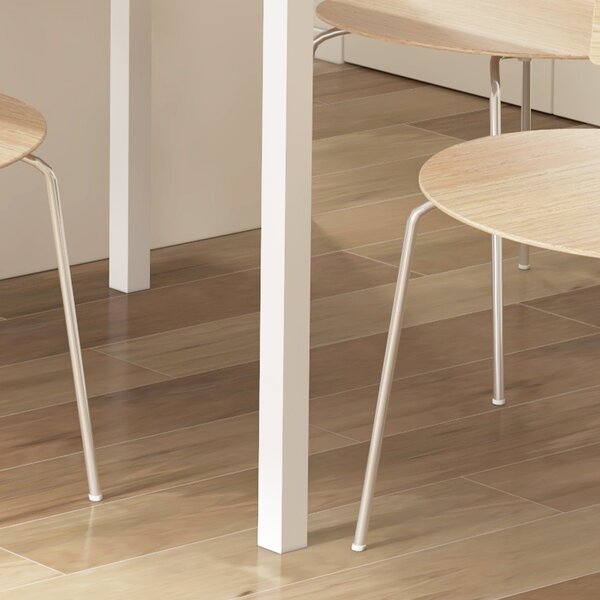 HOMCOM Tavolo da pranzo estensibile tavolo da cucina design moderno con ampia superficie 6 persone struttura in acciaio marrone scuro
