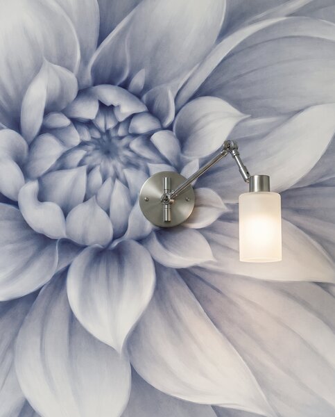 Carta da parati Grandi fiori ai bordi, Composizioni floreali, Effetto 3D, t01024v2 - Tapeko.it
