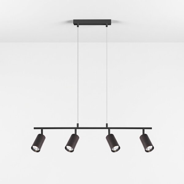 Brilagi - Lampadario a sospensione con cavo SELE 4xGU10/30W/230V nero