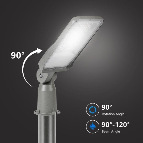 Brilagi - Lampione stradale LED per esterni con snodo. URBANLIGHT LED/50W/230V grigio IP65