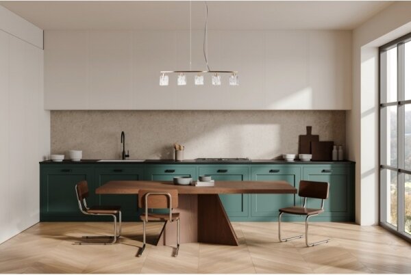 ITALUX PND-40814-5-HBR - Lampadario sospeso a cavo SIMONA 5xE14/40W/230V dorato