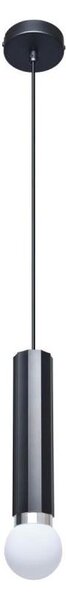 ITALUX PND-33849-1-BK - Lampada a sospensione con cavo MACERA 1xE27/40W/230V nero