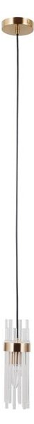 ITALUX PND-40760-1-HBR - Lampadario a sospensione su cavo TARASO 1xE14/40W/230V oro