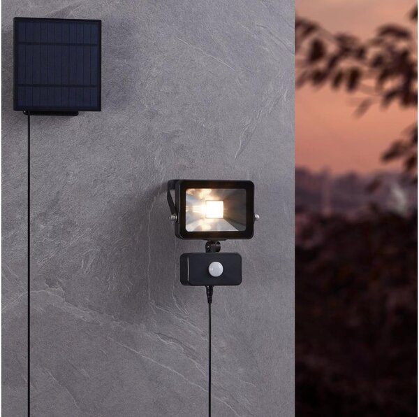 Eglo 900247-LED Faretto solare con sensore VILLAGRAPPA 15xLED/0,03W/3,7V IP44