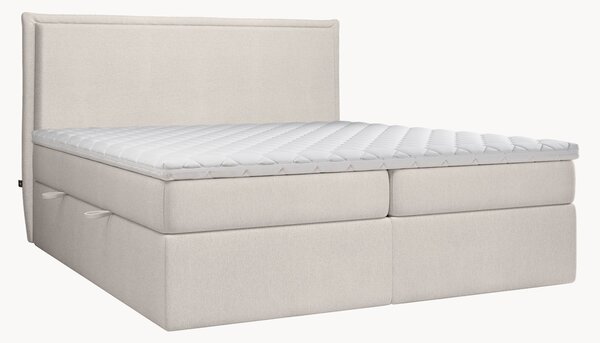 Letto boxspring con contenitore fatto a mano Kubric, H3