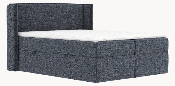 Letto boxspring fatto a mano con contenitore Skyline, H4