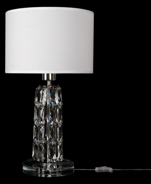 Lampade Da Scrivania Contemporanea Talento Metallo Cromo Diffusore Pvc Vetro