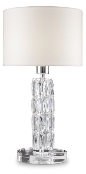 Lampade Da Scrivania Contemporanea Talento Metallo Cromo Diffusore Pvc Vetro