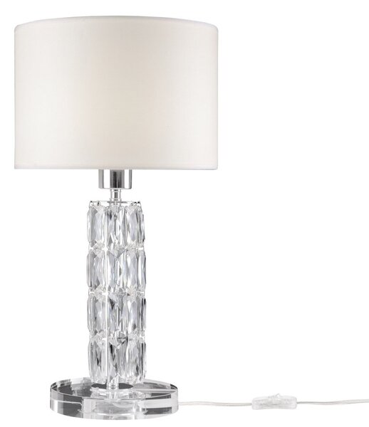Lampade Da Scrivania Contemporanea Talento Metallo Cromo Diffusore Pvc Vetro
