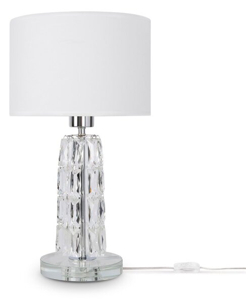 Lampade Da Scrivania Contemporanea Talento Metallo Cromo Diffusore Pvc Vetro