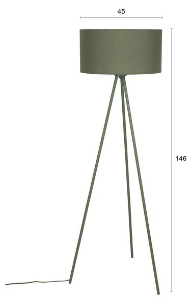 Lampada da terra verde (altezza totale 146 cm) Susie – White Label