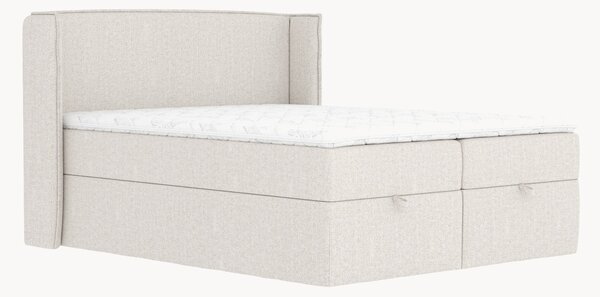 Letto boxspring fatto a mano con contenitore Passion, H3